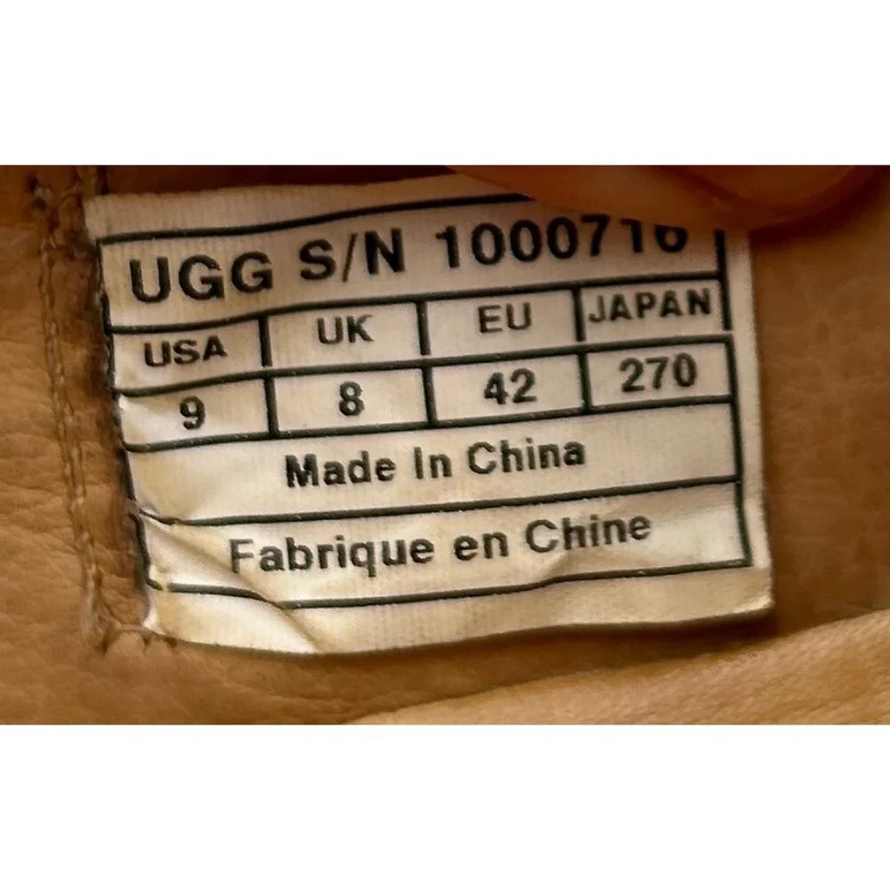 UGG Loafers Mens Size 9 Brwn Suede Shearling Slip-On Comfort Shoes Core Wardrobe